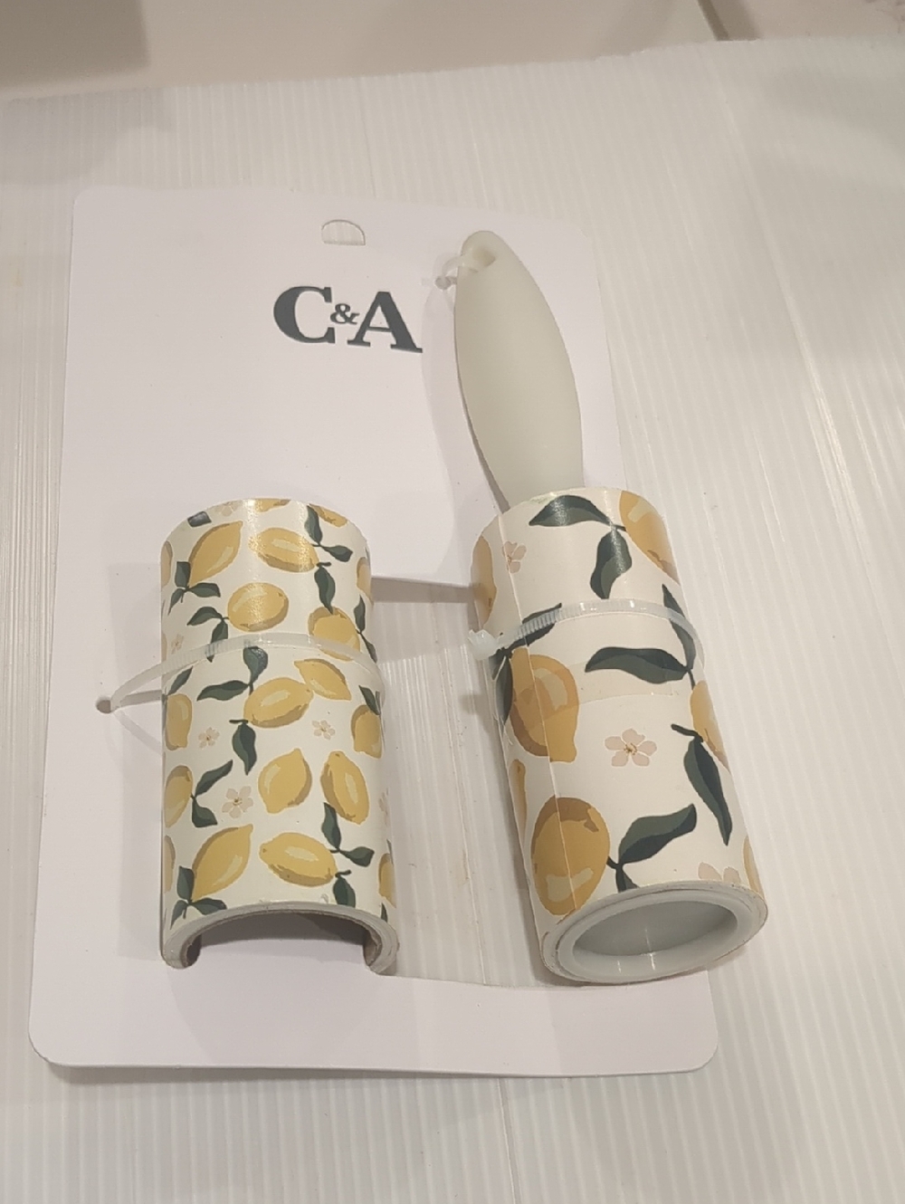Cottage Core Lint Roller Set with Lemon Print